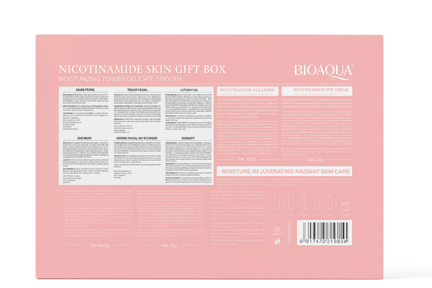 Kit completo de Skincare. Niacinamida Skin Gift Box. 6 piezas