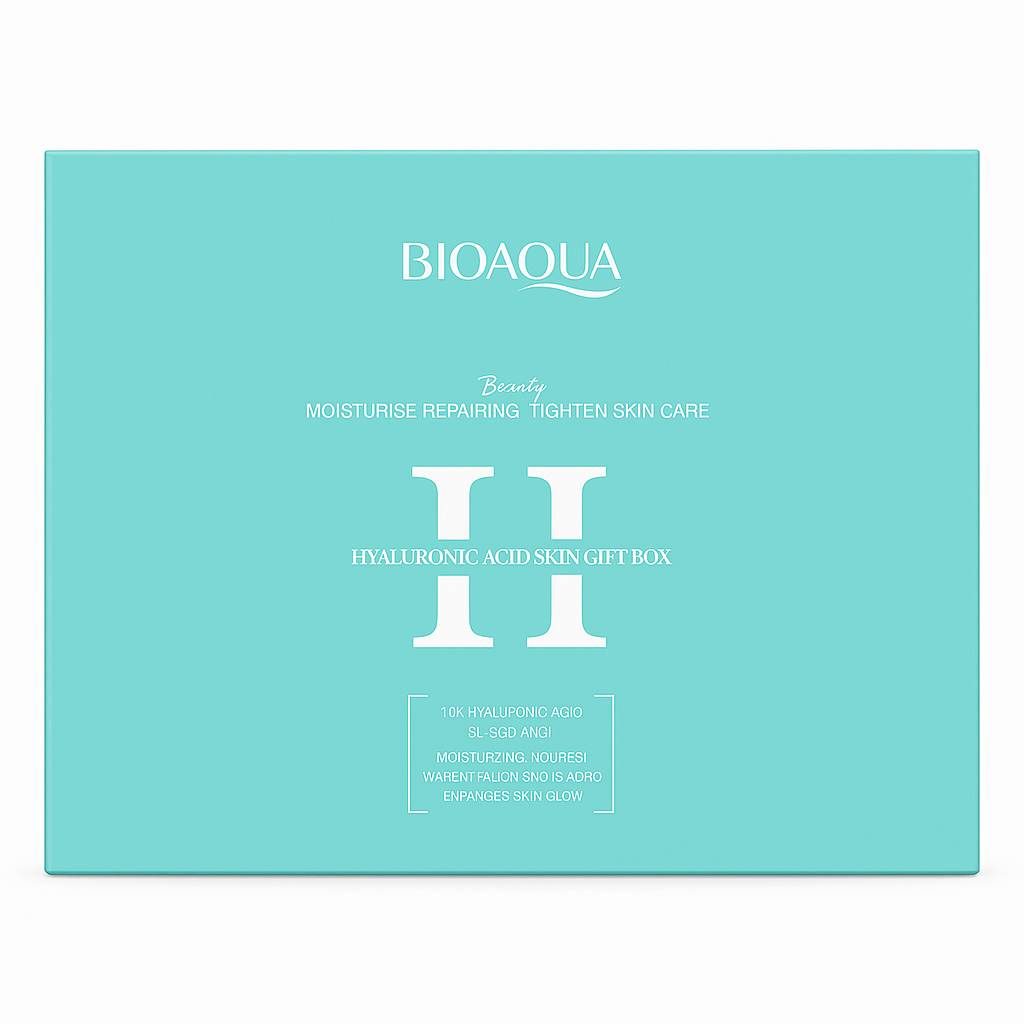 Kit completo de Skincare. Ácido hialurónico de 6 piezas