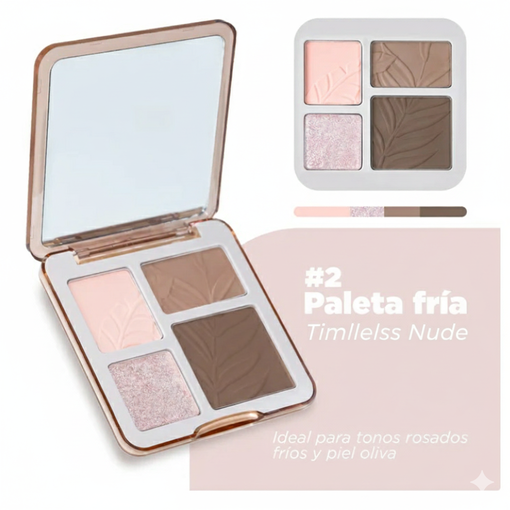 Paleta de rostro 4 Tonos contorno e iluminador