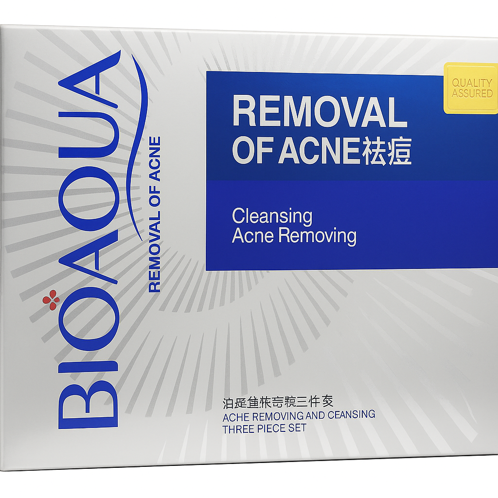 Kit completo de Skincare. Control de Limpieza Anti acné. 3 Piezas