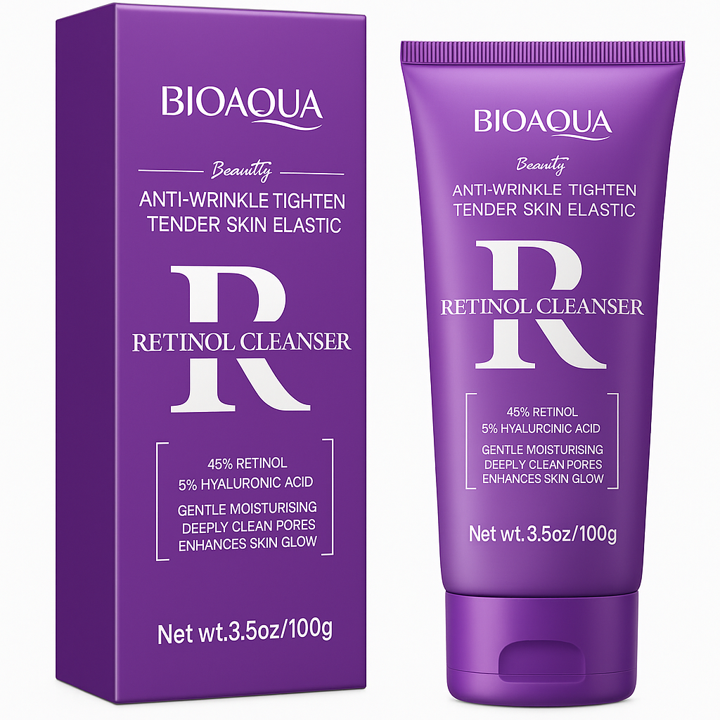 Limpiador facial antiarrugas con retinol