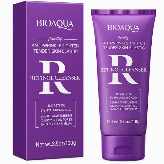 Limpiador facial antiarrugas con retinol