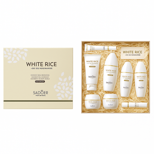 Kit completo de Skincare. Arroz Blanco y 15% de Niacinamida de 6 piezas