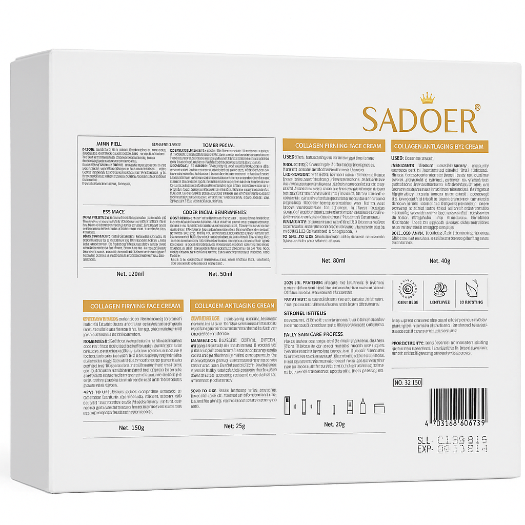 Kit completo de Skincare. Colágeno Reafirmante y Radiante. 6 piezas