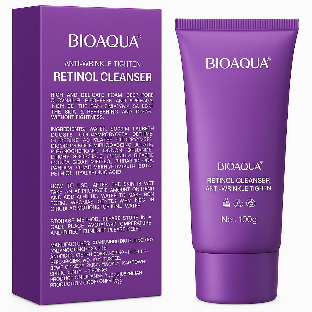 Limpiador facial antiarrugas con retinol