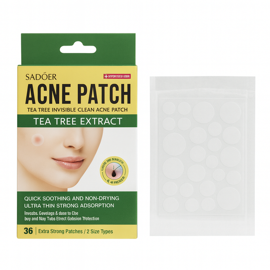 Parche para acné con árbol de té. Invisible. 36 unidades